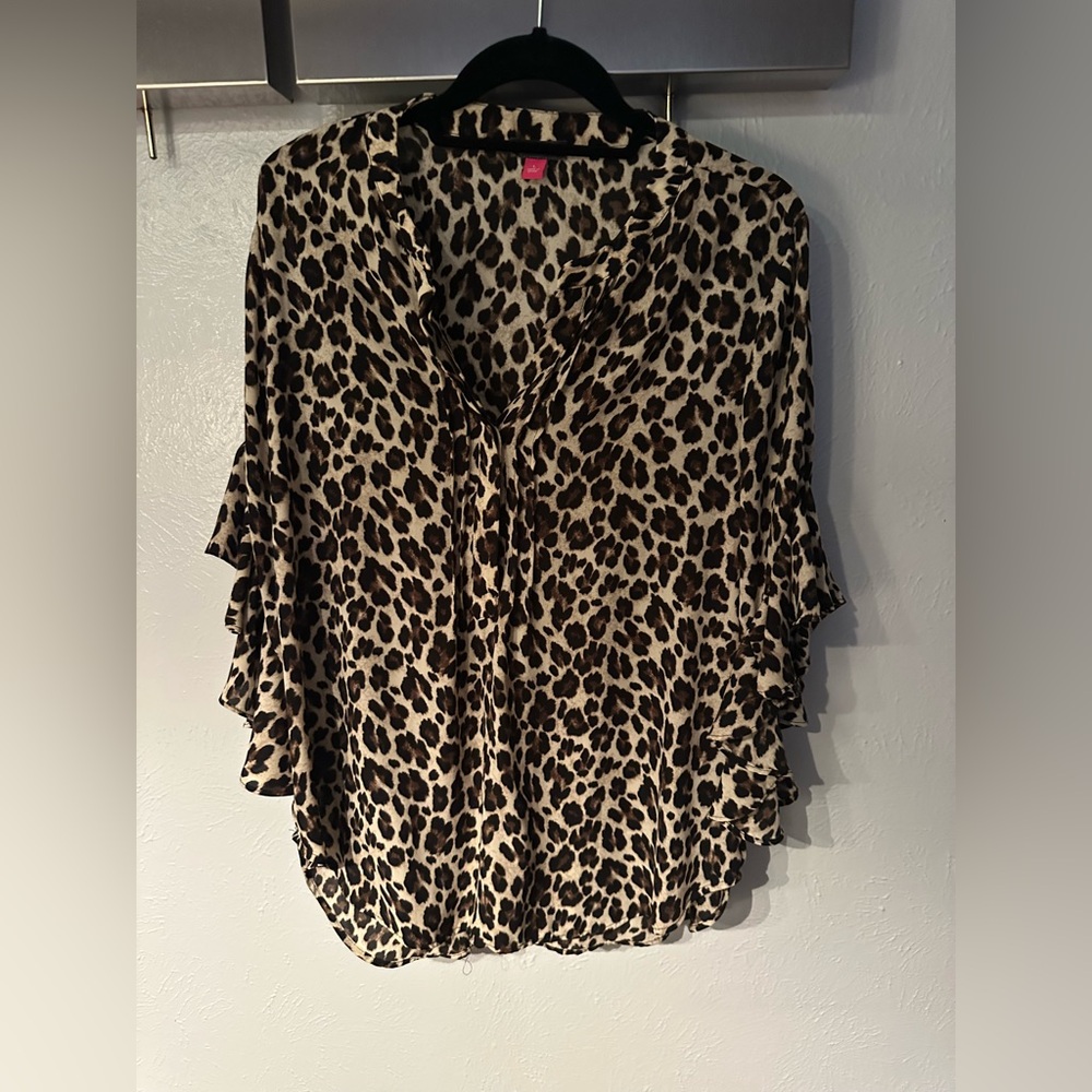 Vince Camuto Leopard Print Blouse
